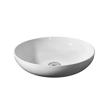 Glossy White Countertop Wash Basin