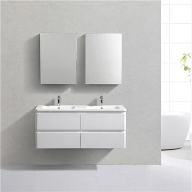 White Wall Hung Bathroom Cabinet