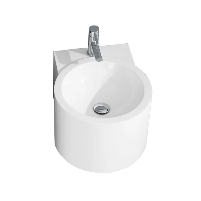 Wall Hung Basin with Half Pedestal