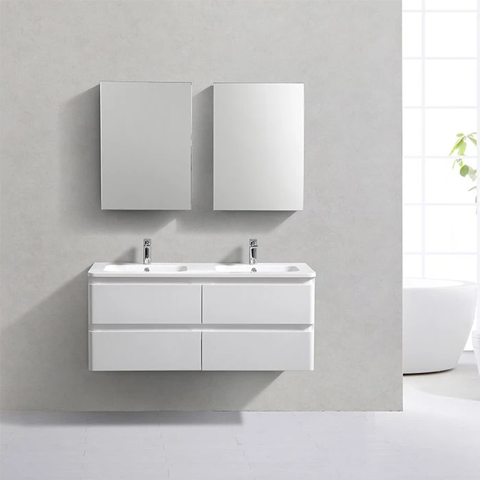 White Wall Hung Bathroom Cabinet