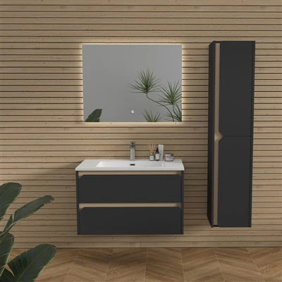 Black Bathroom Cabinet